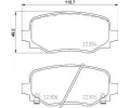 Sada brzdovch destiek BREMBO ‐ BRE P23177X