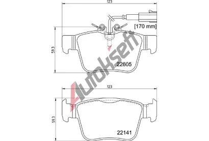 BREMBO Sada brzdovch destiek BRE P23180, BRE P 23 180