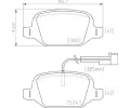 BREMBO Sada brzdovch destiek ‐ BRE P23181