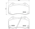 Sada brzdovch destiek BREMBO ‐ BRE P23182