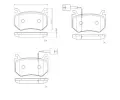 Sada brzdovch destiek BREMBO ‐ BRE P23184