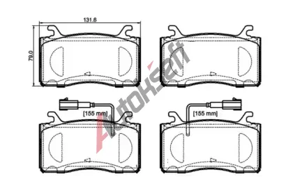 BREMBO Sada brzdovch destiek BRE P23185, P 23 185