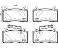 Sada brzdovch destiek BREMBO ‐ BRE P23187