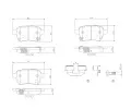 Sada brzdovch destiek BREMBO ‐ BRE P23190