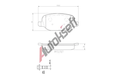 BREMBO Sada brzdovch destiek PRIME LINE BRE P23199, P 23 199