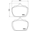 Sada brzdovch destiek BREMBO ‐ BRE P24004