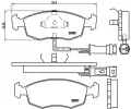 Sada brzdovch destiek BREMBO ‐ BRE P24007