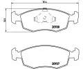 Sada brzdovch destiek BREMBO ‐ BRE P24019