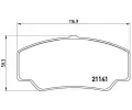 Sada brzdovch destiek BREMBO ‐ BRE P24023