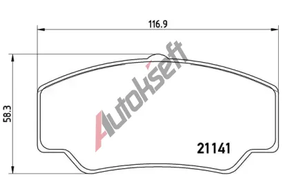 BREMBO Sada brzdovch destiek - kotouov brzda BRE P24023, P 24 023