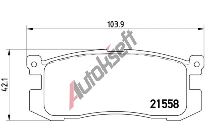 BREMBO Sada brzdovch destiek - kotouov brzda BRE P24025, P 24 025