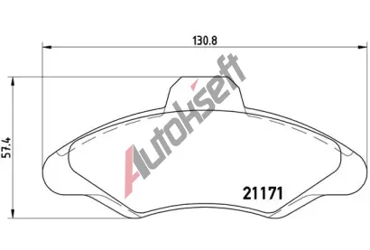 BREMBO Sada brzdovch destiek - kotouov brzda BRE P24029, P 24 029