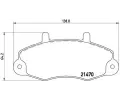 BREMBO Sada brzdovch destiek - kotouov brzda ‐ BRE P24032