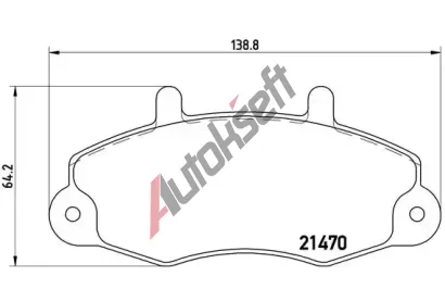 BREMBO Sada brzdovch destiek - kotouov brzda BRE P24032, P 24 032