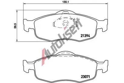 BREMBO Sada brzdovch destiek - kotouov brzda BRE P24037, P 24 037