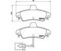 Sada brzdov�ch desti�ek&nbsp;BREMBO&nbsp;&dash;&nbsp;BRE P24038