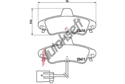 BREMBO Sada brzdových destiček - kotoučová brzda BRE P24038, P 24 038 BREMBO Sada brzdových destiček - kotoučová brzda BRE P24038, P 24 038