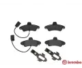 BREMBO Sada brzdových destiček - kotoučová brzda BRE P24038, P 24 038