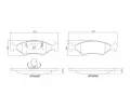 Sada brzdovch destiek BREMBO ‐ BRE P24043