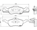 BREMBO Sada brzdovch destiek - kotouov brzda ‐ BRE P24046