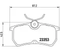 BREMBO Sada brzdovch destiek - kotouov brzda ‐ BRE P24047