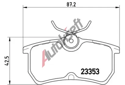 BREMBO Sada brzdovch destiek - kotouov brzda BRE P24047, P 24 047