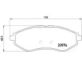 BREMBO Sada brzdovch destiek - kotouov brzda ‐ BRE P24048