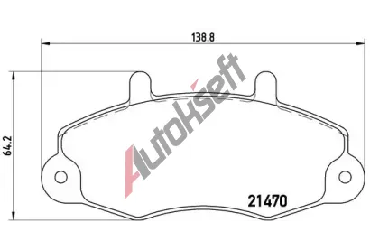 BREMBO Sada brzdovch destiek - kotouov brzda BRE P24049, P 24 049