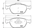 BREMBO Sada brzdovch destiek - kotouov brzda ‐ BRE P24058