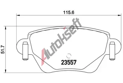 BREMBO Sada brzdovch destiek - kotouov brzda BRE P24059, P 24 059