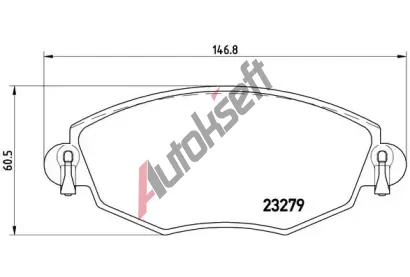 BREMBO Sada brzdovch destiek - kotouov brzda BRE P24060, P 24 060