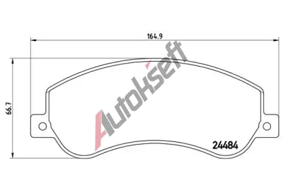 BREMBO Sada brzdovch destiek - kotouov brzda BRE P24064, P 24 064