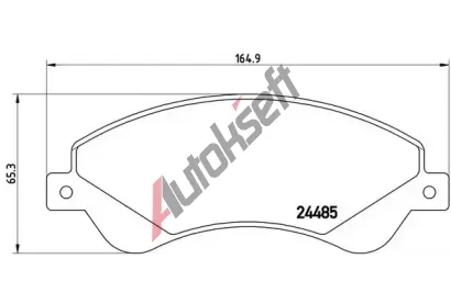 BREMBO Sada brzdovch destiek - kotouov brzda BRE P24065, P 24 065