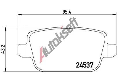 BREMBO Sada brzdovch destiek - kotouov brzda BRE P24075, P 24 075