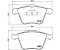 BREMBO Sada brzdovch destiek - kotouov brzda ‐ BRE P24077