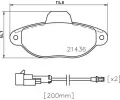 Sada brzdovch destiek BREMBO ‐ BRE P24147