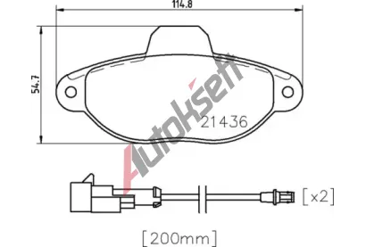 BREMBO Sada brzdovch destiek BREMBO XTRA LINE BRE P24147X, P 24 147X