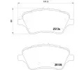 BREMBO Sada brzdovch destiek BREMBO XTRA LINE ‐ BRE P24151X