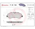 Sada brzdovch destiek BREMBO ‐ BRE P24152