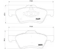 Sada brzdovch destiek BREMBO ‐ BRE P24159