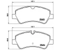 Sada brzdovch destiek BREMBO ‐ BRE P24160