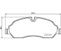 Sada brzdovch destiek BREMBO ‐ BRE P24171