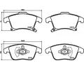 Sada brzdovch destiek BREMBO ‐ BRE P24173