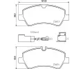 Sada brzdovch destiek BREMBO ‐ BRE P24187