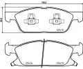 Sada brzdovch destiek BREMBO ‐ BRE P24188