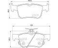 Sada brzdovch destiek BREMBO ‐ BRE P24201