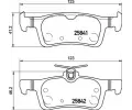 Sada brzdovch destiek BREMBO ‐ BRE P24204