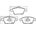 Sada brzdovch destiek BREMBO ‐ BRE P24211