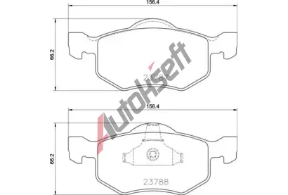 BREMBO Sada brzdovch destiek BRE P24219, P 24 219