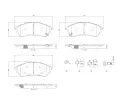 Sada brzdovch destiek BREMBO ‐ BRE P24225